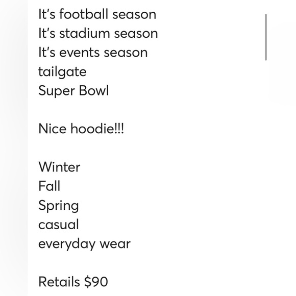 Starter50 ❤️🤍 white red hoodie men’s size M - Picture 15 of 15